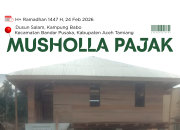 Progres 80%, Musholla Pasar Babo Siap Sambut Ramadhan 1447 H