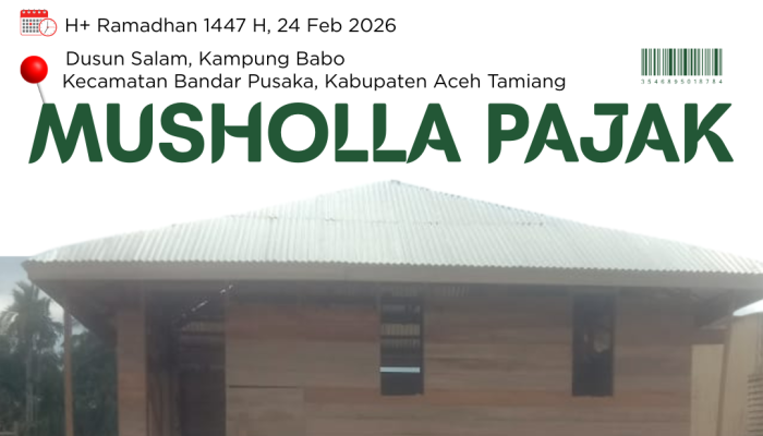 Progres 80%, Musholla Pasar Babo Siap Sambut Ramadhan 1447 H