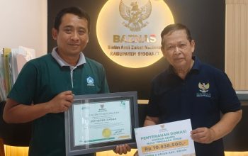 Gema Kemanusiaan dari Bumi Krian: Keluarga besar SMPN 2 Krian Salurkan Donasi Rp10,8 Juta untuk Penyintas Gempa NTT